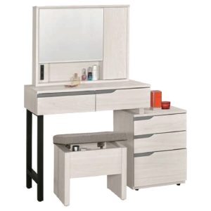 ☆DE德一家具☆羅恩2.7尺伸縮化妝台全組(木門) CM25-1032-2