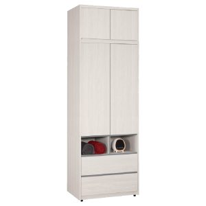 ☆DE德一家具☆希斯洛2.7尺被櫥式二抽單吊衣櫥 CM25-1038-4