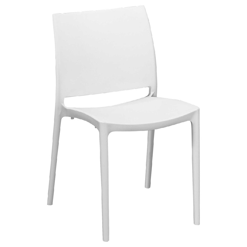 ☆DE德一家具☆欣德大方背白色餐椅 ZX25-595-11