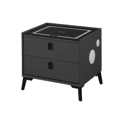 ☆DE德一家具☆史丹尼深灰1.7尺智能床頭櫃 CM25-1312-1