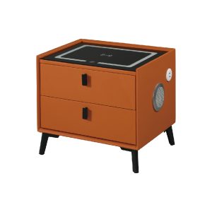 ☆DE德一家具☆史丹尼橙色1.7尺智能床頭櫃 CM25-1312-2