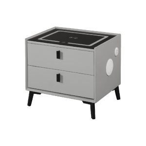 ☆DE德一家具☆史丹尼淺灰1.7尺智能床頭櫃 CM25-1312-4