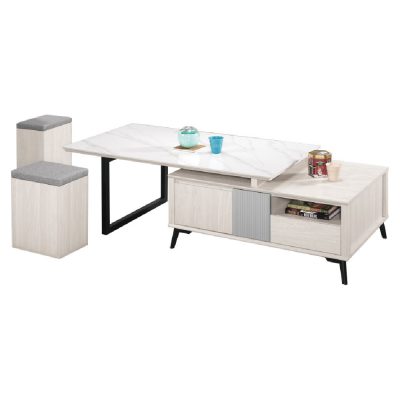☆DE德一家具☆喬倫斯4.3尺岩板伸縮大茶几 CM25-1431-1