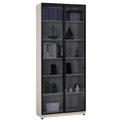 ☆DE德一家具☆丹尼斯2.7尺鋁門書櫥 CM25-1598-1