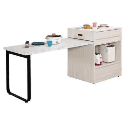 ☆DE德一家具☆克萊格5尺仿石面中島型多功能餐桌櫃(A型) CM25-1683-1