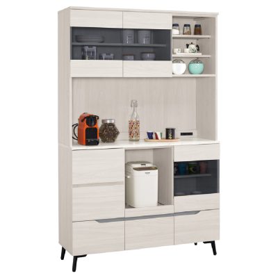 ☆DE德一家具☆羅恩4尺仿石面收納櫃全組 CM25-1692-1