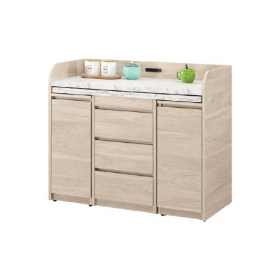 ☆DE德一家具☆丹尼爾3.5尺仿石面活動式餐櫃 CM25-1716-1