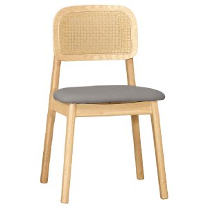 ☆DE德一家具☆山姆灰色皮餐椅 CM25-1871-6