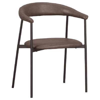 ☆DE德一家具☆露西咖啡皮餐椅 CM25-1876-10