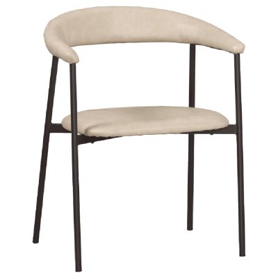 ☆DE德一家具☆露西米色皮餐椅 CM25-1876-9