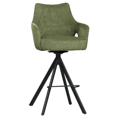☆DE德一家具☆強尼綠色布高吧椅 CM25-1883-3