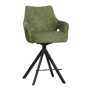 ☆DE德一家具☆強尼綠色布中吧椅 CM25-1884-3