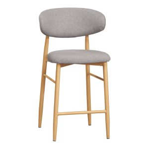☆DE德一家具☆奈德灰色布中吧椅 CM25-1884-6