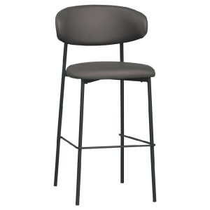 ☆DE德一家具☆納特灰色皮高吧椅 CM25-1883-8