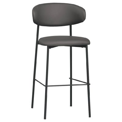 ☆DE德一家具☆納特灰色皮高吧椅 CM25-1883-8