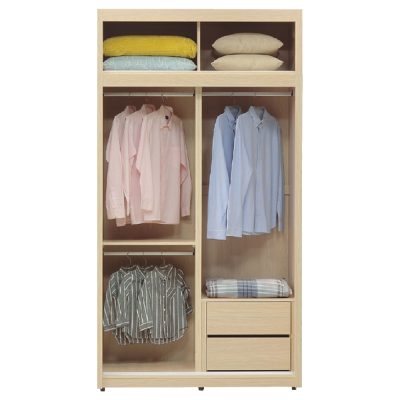 ☆DE德一家具☆尼娜4x7尺推門衣櫥+被櫃 CX25-006-10+11