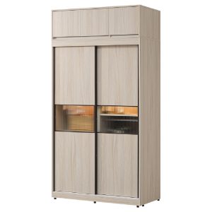 ☆DE德一家具☆夏禾4x7推門長虹玻璃衣櫃+被櫃 CX25-008-11+12