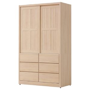 ☆DE德一家具☆米樂實木洗白推門衣櫥 CX25-013-9~10