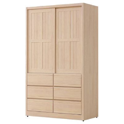 ☆DE德一家具☆米樂實木洗白推門衣櫥 CX25-013-9~10