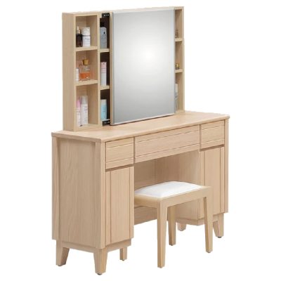 ☆DE德一家具☆米樂實木洗白3.3尺鏡台 CX25-013-6