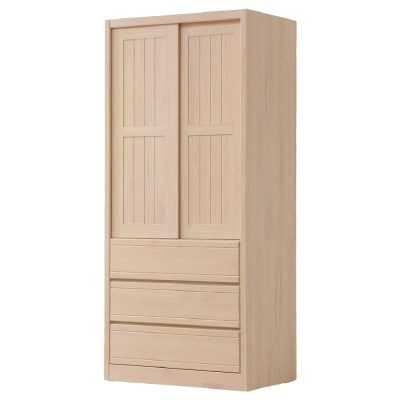 ☆DE德一家具☆米樂實木洗白推門衣櫥 CX25-013-9~10