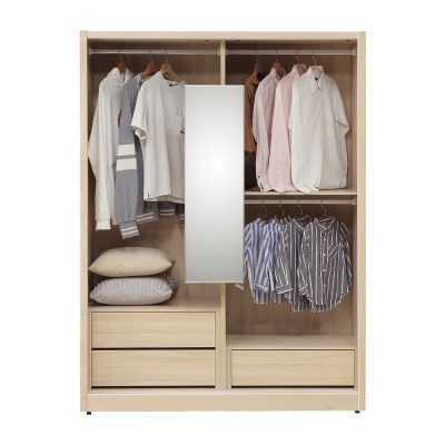 ☆DE德一家具☆米樂實木洗白推門衣櫥 CX25-014-1~2
