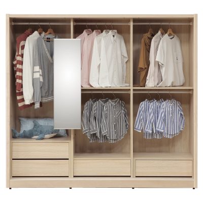 ☆DE德一家具☆米樂實木洗白推門衣櫥 CX25-014-1~2