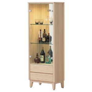 ☆DE德一家具☆米樂實木洗白2.1尺展示櫃 CX25-293-1