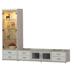 ☆DE德一家具☆夏雪展示櫃／長櫃 CX25-300-6~8