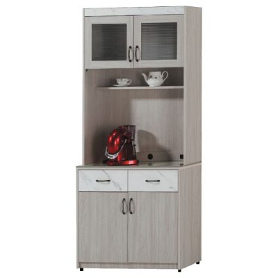 ☆DE德一家具☆夏雪3尺岩板餐櫃全組 CX25-388-6+7