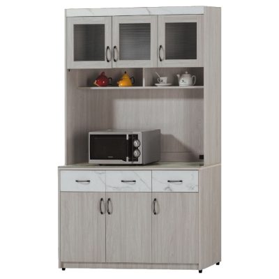 ☆DE德一家具☆夏雪4尺岩板餐櫃全組 CX25-388-8+9