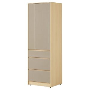☆DE德一家具☆原麥白橡2尺三抽衣櫃 JX25-1-12