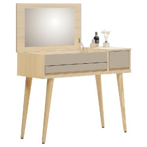 ☆DE德一家具☆原麥白橡掀鏡式鏡台 JX25-1-9