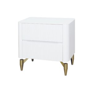 ☆DE德一家具☆奶油白二抽櫃 JX25-101-6