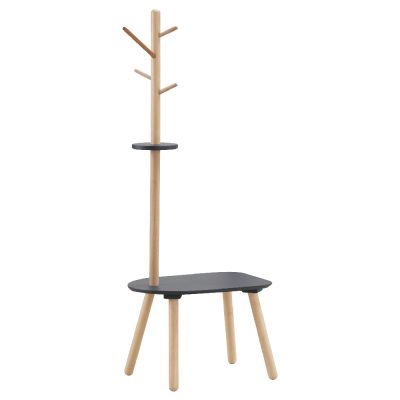 ☆DE德一家具☆北歐雙色實木衣架短凳 JX25-118-3