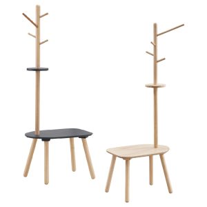 ☆DE德一家具☆北歐實木衣架短凳 JX25-118-3／5