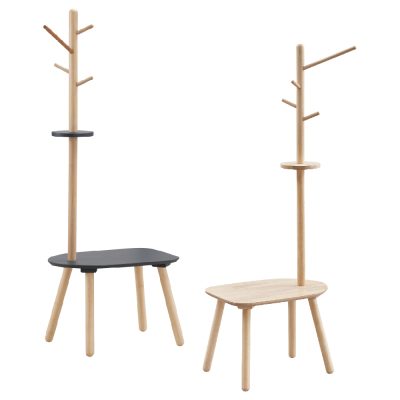 ☆DE德一家具☆北歐實木衣架短凳 JX25-118-3／5