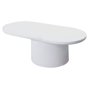 ☆DE德一家具☆奶油白大茶几 JX25-130-1