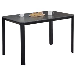 ☆DE德一家具☆洛可黑色切角岩板餐桌 JX25-179-1