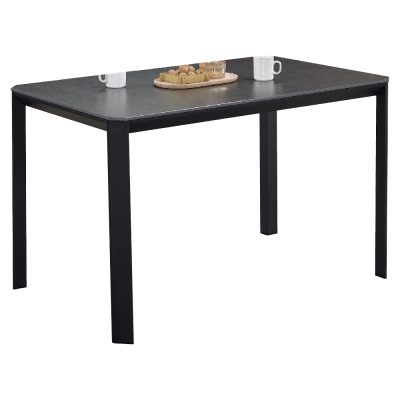 ☆DE德一家具☆洛可黑色切角岩板餐桌 JX25-179-1