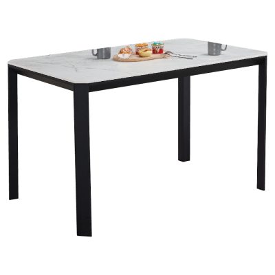 ☆DE德一家具☆洛可白色切角岩板餐桌 JX25-179-4
