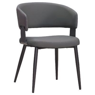 ☆DE德一家具☆雷班深灰貓抓皮餐椅 JX25-180-6