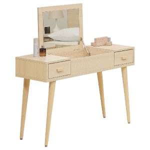 ☆DE德一家具☆朵兒白橡掀鏡式鏡台 JX25-5-6