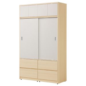 ☆DE德一家具☆朵兒白橡推門衣櫃／上被櫃 JX25-6-1~4