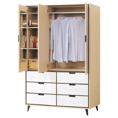 ☆DE德一家具☆雷克斯4x7尺衣櫃 HT25-506-1
