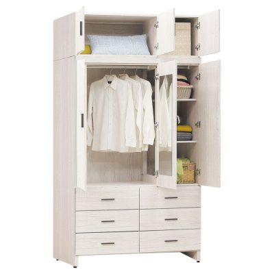 ☆DE德一家具☆晴山4x7尺衣櫥+被櫃 HT25-508-3+6