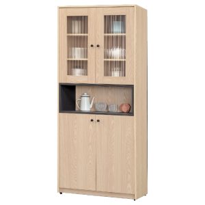 ☆DE德一家具☆歐克2.7尺四門多用櫃 HT25-738-1