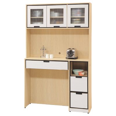 ☆DE德一家具☆雷克斯4尺功能餐櫃全組 HT25-771-4
