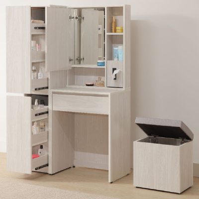 ☆DE德一家具☆水漾立櫃／化妝台 YX26-805-104／124