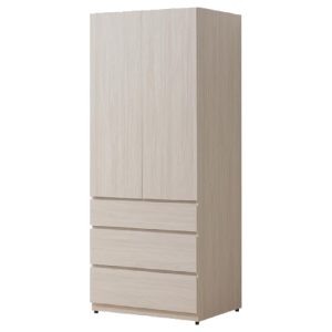 ☆DE德一家具☆水漾2.6尺三抽衣櫥 YX26-805-261